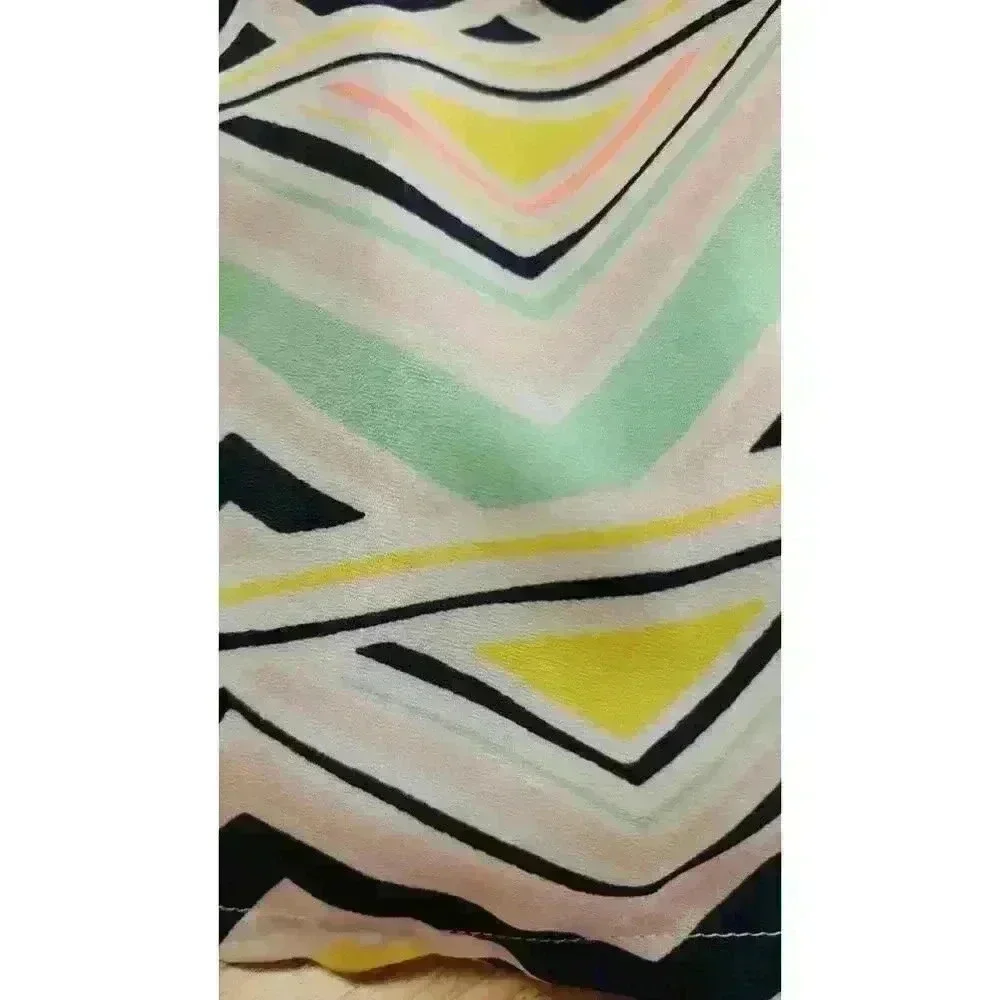 Gap Girl's Size M (8) Geometric Cap Sleeve Tie Waist Dress